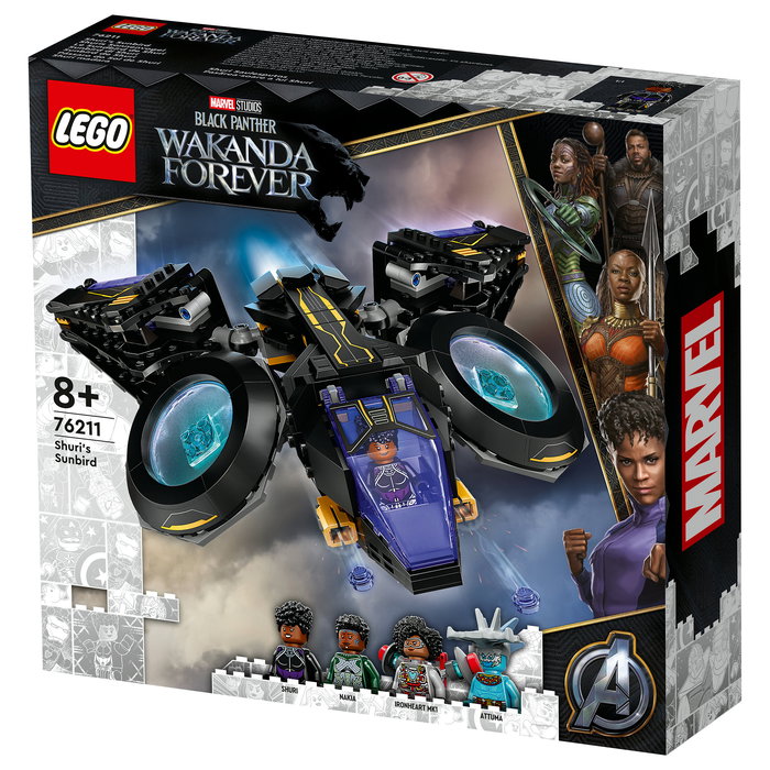LEGO Marvel Super Heroes Shuri's Sunbird - Juego de Construcción 355 Piezas para Niños Niñas a Partir de 8 Años