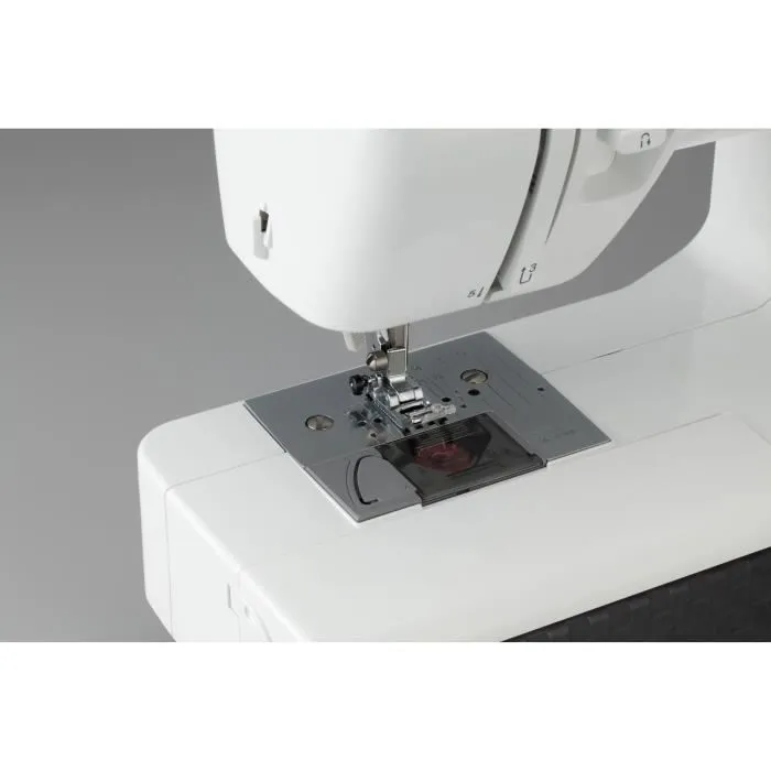 Brother Máquina de Coser HF27 Blanca - 27 Puntos, Enhebrado Automático, Brazo Libre, Iluminación LED