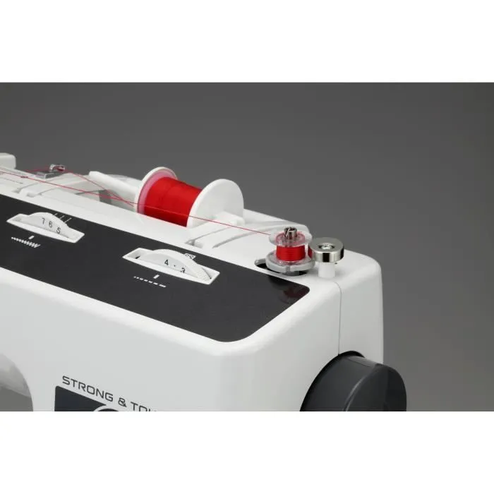 Brother Máquina de Coser HF27 Blanca - 27 Puntos, Enhebrado Automático, Brazo Libre, Iluminación LED