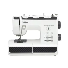 Brother Máquina de Coser HF27 Blanca - 27 Puntos, Enhebrado Automático, Brazo Libre, Iluminación LED
