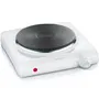 Severin KP1091 Placa Eléctrica 1500W Diámetro 18cm Termostato Regulable Cocina Pequeña Blanco