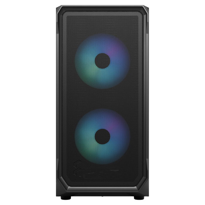 Fractal Design Focus 2 RGB Black Window - Caja de PC ATX/Micro-ATX/Mini-ITX con Ventana Lateral e Iluminación RGB