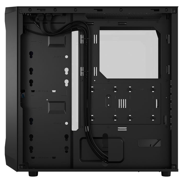 Fractal Design Focus 2 RGB Black Window - Caja de PC ATX/Micro-ATX/Mini-ITX con Ventana Lateral e Iluminación RGB