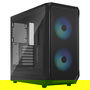 Fractal Design Focus 2 RGB Black Window - Caja de PC ATX/Micro-ATX/Mini-ITX con Ventana Lateral e Iluminación RGB