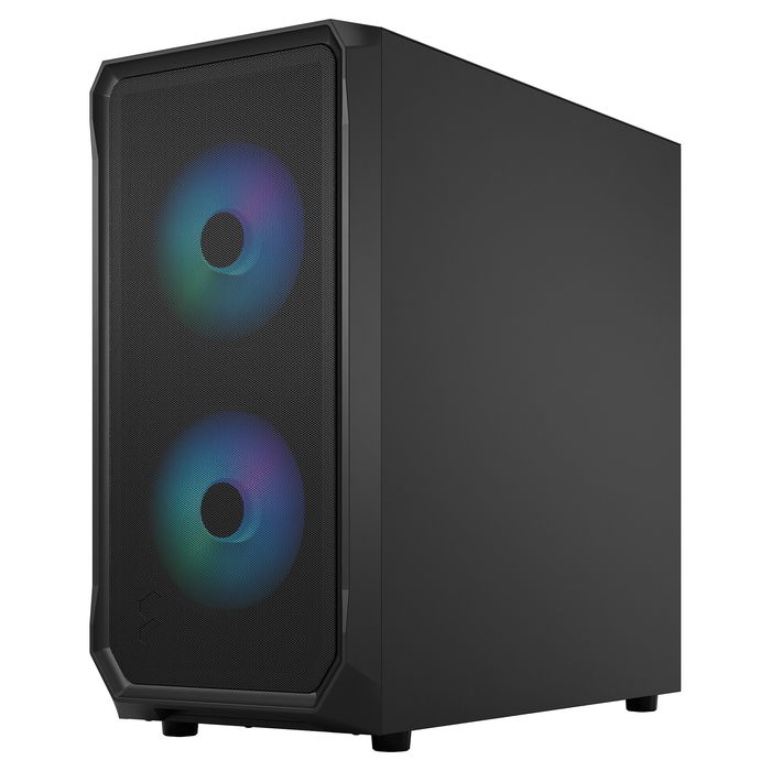 Fractal Design Focus 2 RGB Black Window - Caja de PC ATX/Micro-ATX/Mini-ITX con Ventana Lateral e Iluminación RGB