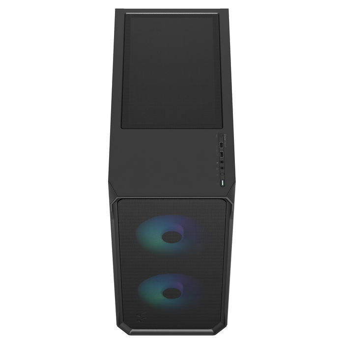 Fractal Design Focus 2 RGB Black Window - Caja de PC ATX/Micro-ATX/Mini-ITX con Ventana Lateral e Iluminación RGB