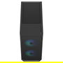 Fractal Design Focus 2 RGB Black Window - Caja de PC ATX/Micro-ATX/Mini-ITX con Ventana Lateral e Iluminación RGB