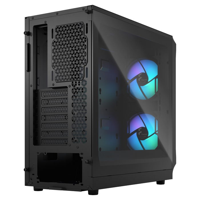 Fractal Design Focus 2 RGB Black Window - Caja de PC ATX/Micro-ATX/Mini-ITX con Ventana Lateral e Iluminación RGB