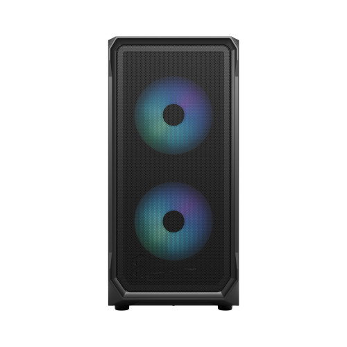 Fractal Design FD-C-FOC2A-03 Focus 2 Caja de PC Negra ATX, micro ATX, Mini-ITX con Ventana Lateral y Control RGB