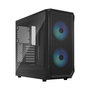 Fractal Design FD-C-FOC2A-03 Focus 2 Caja de PC Negra ATX, micro ATX, Mini-ITX con Ventana Lateral y Control RGB