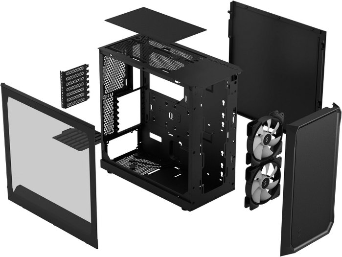 Fractal Design Focus 2 RGB Negro con Vidrio Templado