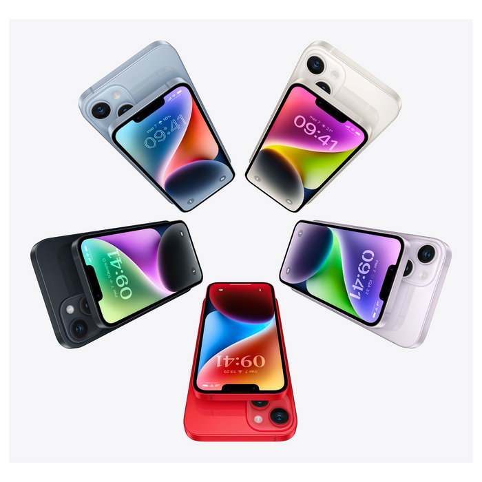 Apple iPhone 14 128GB Midnight - Smartphone 6.1" Pantalla OLED, Cámara Dual 12MP, 5G, Resistente al Agua IP68, iOS 17 (Negro)