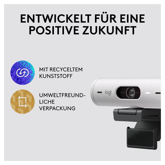 Logitech Brio 500 Webcam Full HD Blanco