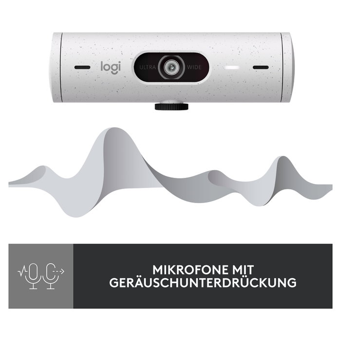 Logitech Brio 500 Webcam Full HD Blanco