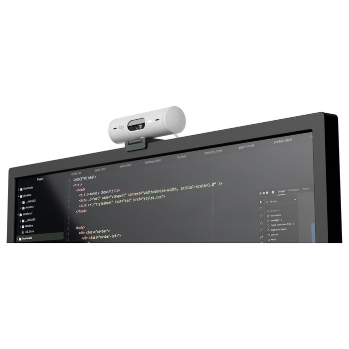 Logitech Brio 500 Webcam Full HD Blanco