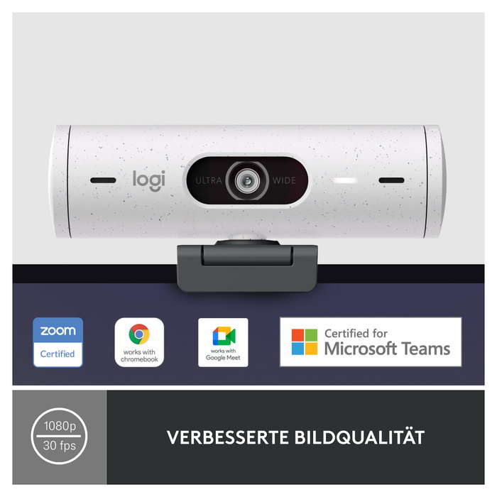 Logitech Brio 500 Webcam Full HD Blanco
