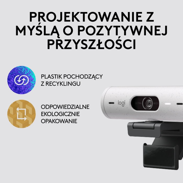 Logitech Brio 500 Webcam Full HD Blanco