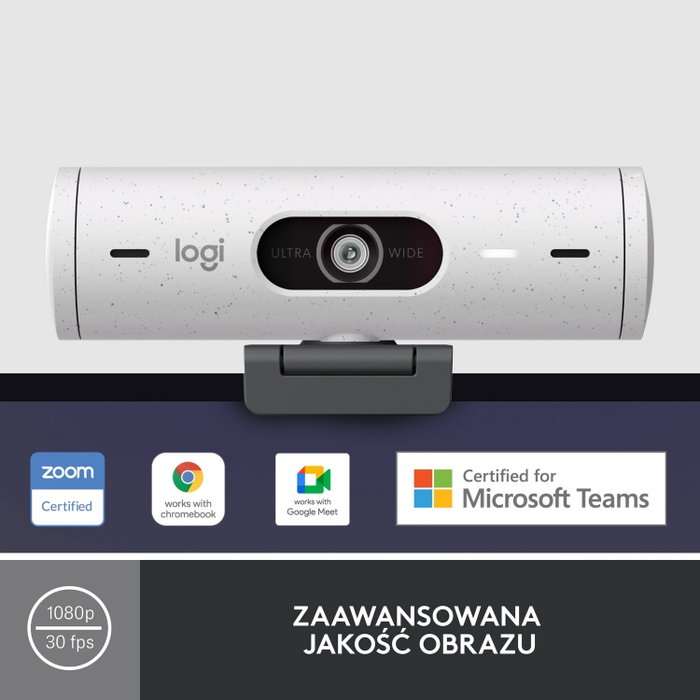 Logitech Brio 500 Webcam Full HD Blanco