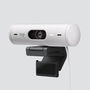 Logitech Brio 500 Webcam 4 MP, 1080p/30 fps, Campo Visual Ajustable, Enfoque Automático, Blanco Crudo