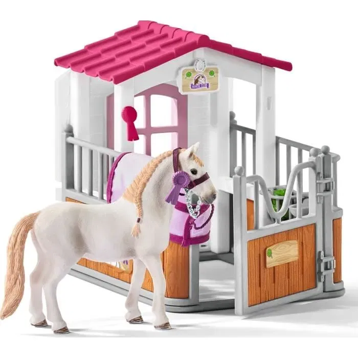 Schleich 42368 - Caja con yegua lusitaniana - Horse Club Range
