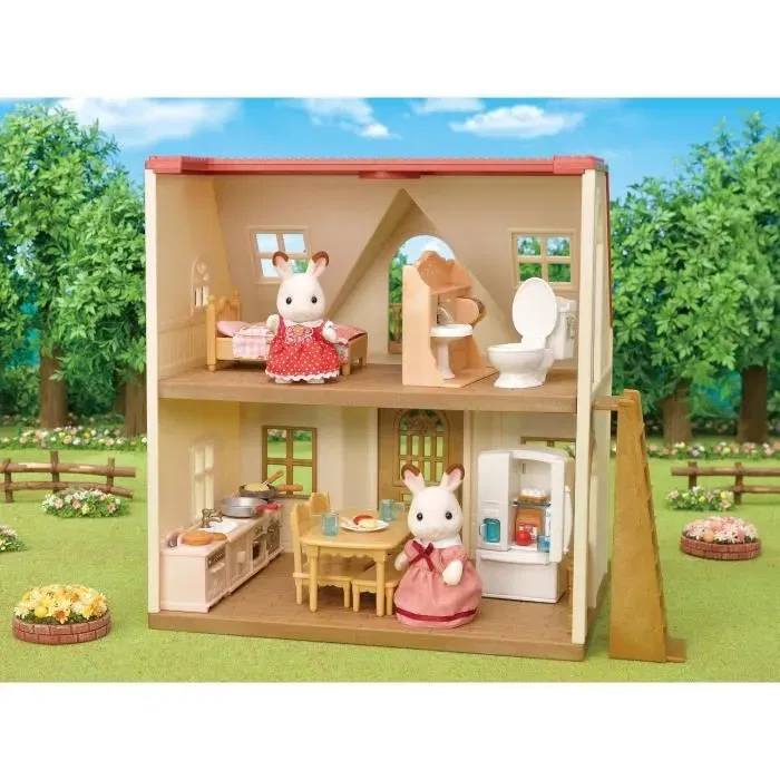 Sylvanian Families 5449 Conjunto de Muebles Cabaña y Mamá para Niños y Niñas de 3 Años Juguete Educativo