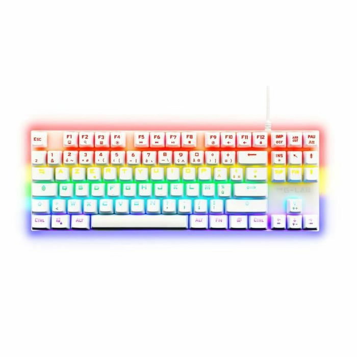 The G-Lab Keyz Mercury Mecánico TKL Blanco FR The G-Lab Keyz Mercury Mecánico TKL Blanco FR