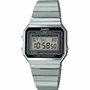 Casio Reloj Vintage A700W-1A con correa de acero inoxidable