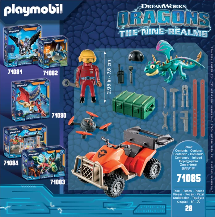 Playmobil Dragons 71085 Icaris Quad & Phil