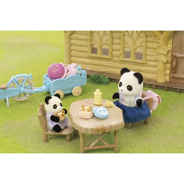 Sylvanian Families The Girl Panda, su bicicleta y su trailer - Familias Sylvania - 5652 - 3 años
