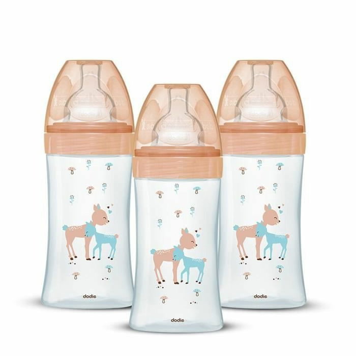 Dodie Conjunto de 3 Biberones Sensation+ de Vidrio 270ml con Tetina Depit 2 Dodie Conjunto de 3 Biberones Sensation+ de Vidrio 270ml con Tetina Depit 2