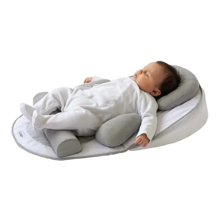 Tineo TIN3275057057414 Cocoón de Sueño para Bebé, Cuña Escalable Ajustable Extraíble, 0-3 Meses, 58x40cm