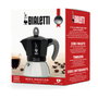 Bialetti Moka Induction Cafetera italiana de 6 tazas, Negro y Plata