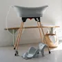 Thermobaby Bañera Termobaby 5 en 1 Bañera de flores azules - Hecha en Francia