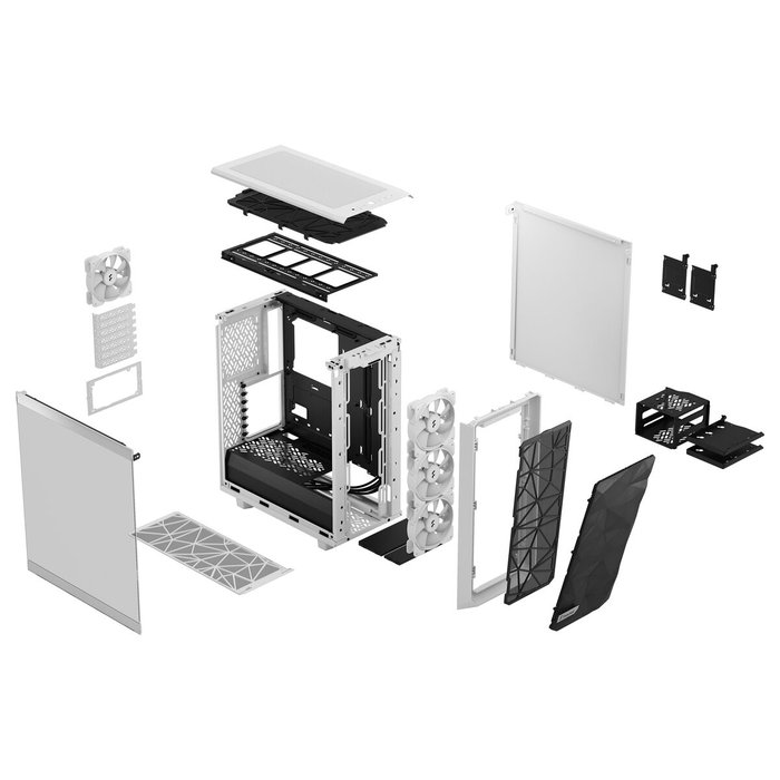Fractal Design Meshify 2 Compact RGB Blanco TG Clear