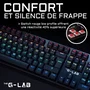 The G-Lab THE3760162066234 Teclado Mecánico Gaming Cableado Perfil Bajo Rojo