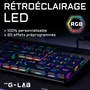 The G-Lab THE3760162066234 Teclado Mecánico Gaming Cableado Perfil Bajo Rojo