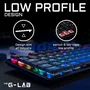 The G-Lab THE3760162066234 Teclado Mecánico Gaming Cableado Perfil Bajo Rojo