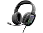 The G-Lab Auriculares Gaming Korp-Radium Black Jack Negro con conexión 3.5 mm y USB, diseño over-ear para PC y consolas