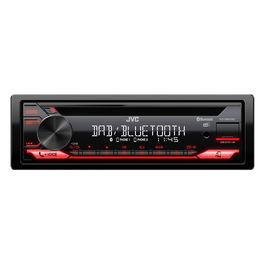 JVC KD-DB622BT Autoestéreo con Bluetooth, Reproductor CD, 200W, 1 DIN, Negro