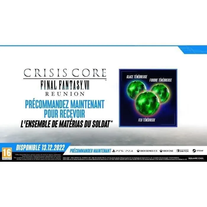Square Enix Crisis Core Final Fantasy VII Reunion PS5