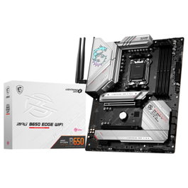 MSI MPG B650 EDGE WiFi ATX Placa Base (AM5, AMD B650, AMD Ryzen 7000, DDR5 128GB, Wi-Fi 6E, Bluetooth 5.2, USB 3.2, 2.5G LAN, PCIe, HDMI 2.1) - Negro/Plata