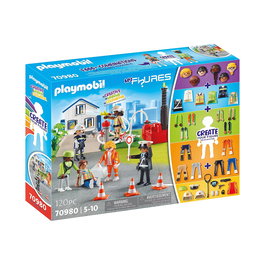 Playmobil 70980 Misión de Rescate - Figuras y Accesorios para Montar con Más de 1000 Combinaciones, +4 Años