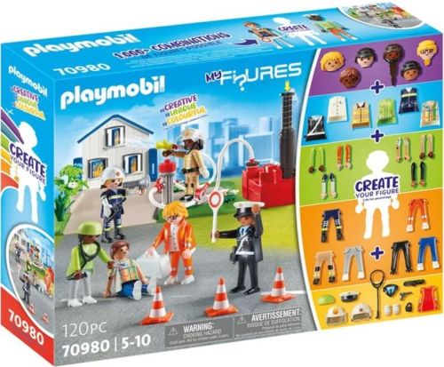 Playmobil My Figures: Misión de Rescate, Set de Construcción Multicolor