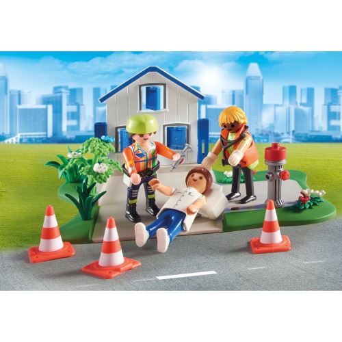 PLAYMOBIL 70980 My Figures: Misión De Rescate - Set de Construcción de Figuras con más de 1000 Combinaciones, Incluye Escenario y Accesorios, para +4 Años