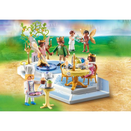 Playmobil My Figures: El Baile Magico - Set de juego creativo para figuras personalizables con más de 1000 combinaciones, figuras de princesa y príncipe, arco de flores y accesorios