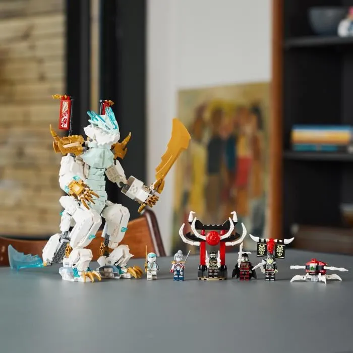 LEGO NINJAGO 71786 El helado de Dragón de Zane de criatura, juguete 2 en 1, figura de dragón y minifigurinas