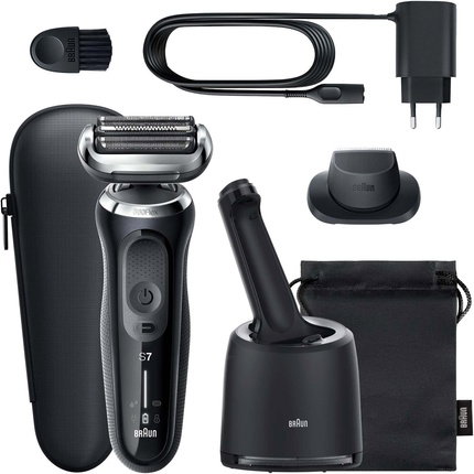 Braun Series 7 71-N7200cc Negro con Estación de Limpieza y Recortador de Precisión