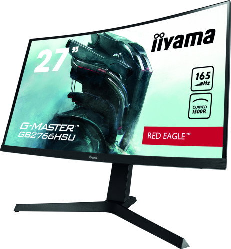 Iiyama GB2766HSU-B1 Monitor Gaming 27" FHD 1ms 165Hz VA Curvo 1500R Negro Altavoces VESA HDMI DisplayPort USB Iiyama GB2766HSU-B1 Monitor Gaming 27" FHD 1ms 165Hz VA Curvo 1500R Negro Altavoces VESA HDMI DisplayPort USB