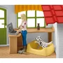 Schleich 42502 Gabinete veterinario con animales, juego de rol y figuras para niños