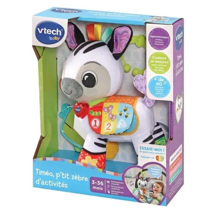 Vtech Baby Timéo, P'tit Zèbre de activités VT3417765508059 Vtech Baby Timéo, P'tit Zèbre de activités VT3417765508059